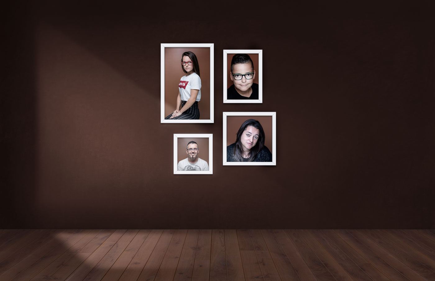 Diseño de Photo wall para la pequeña familia